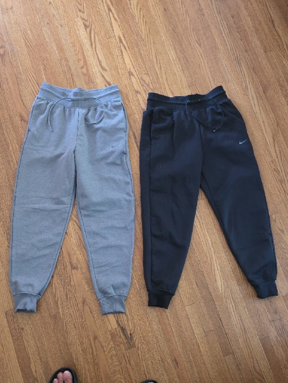 Nike Women's Black and Gray Jogger Sweatpants Duo 2 Pair Size S